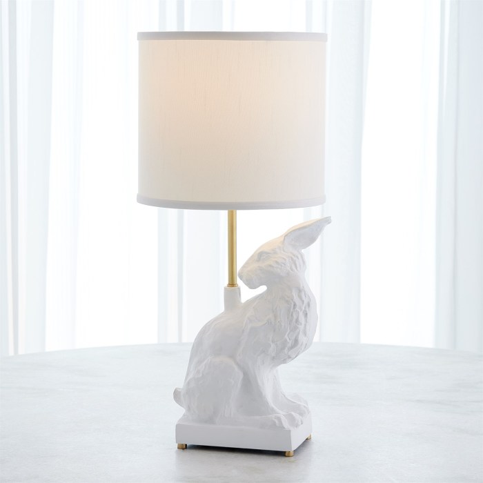 Festive Collective White Rabbit Lamp