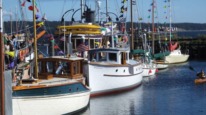 Boat wooden festival townsend port woodenboat