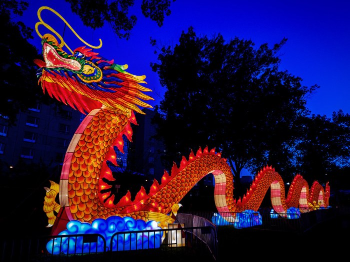 Lantern festival chinese philadelphia dragon lights light